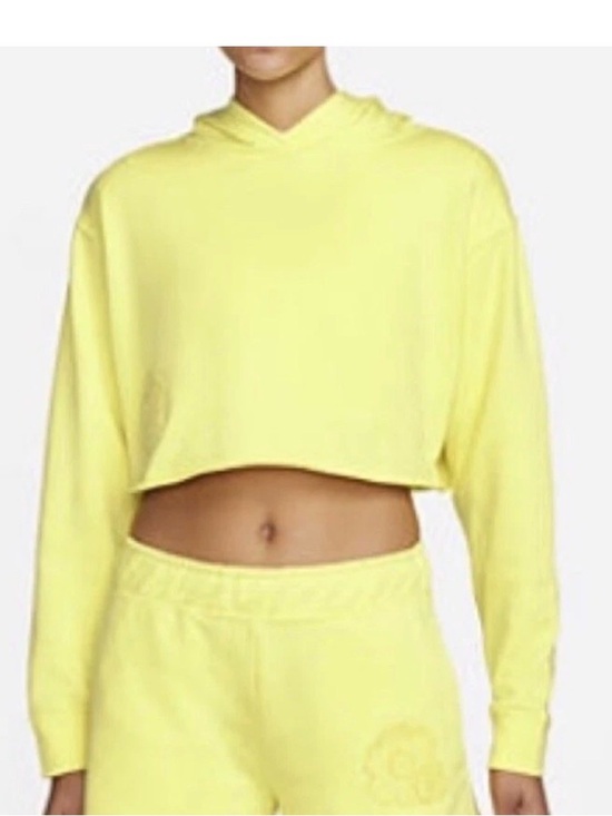 Nike Tops - Nike Sportswear Mama Cropped Hoodie| Light Zitron| SMALL